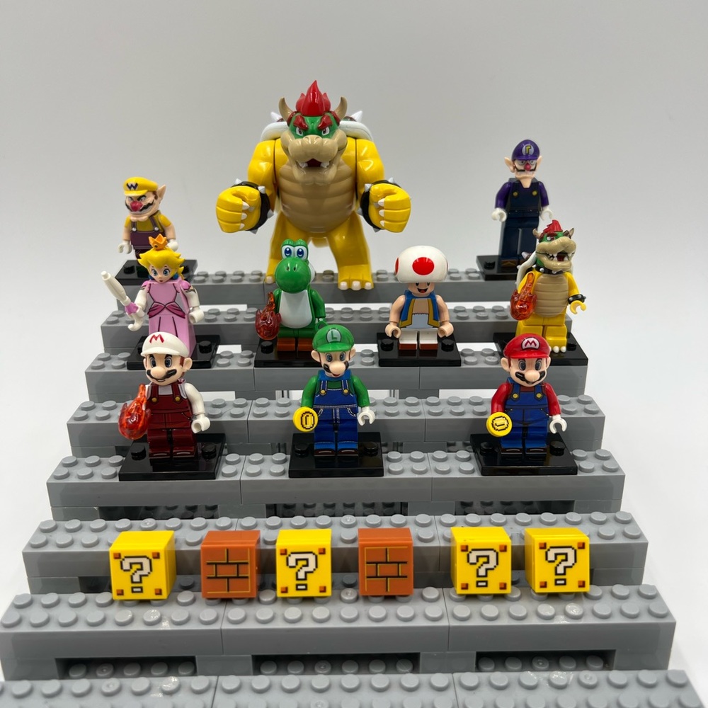 10 Super Mario Bros Custom Minifigures, Mini Figures,